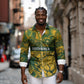 2026 Autumn Rugby Nations South Africa Custom Long Sleeve Button Shirt Indigenous Tribal Patchwork Motif