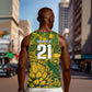 2026 Autumn Rugby Nations South Africa Custom Men Tank Top Indigenous Tribal Patchwork Motif