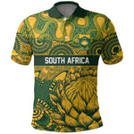 2026 Autumn Rugby Nations South Africa Custom Polo Shirt Indigenous Tribal Patchwork Motif