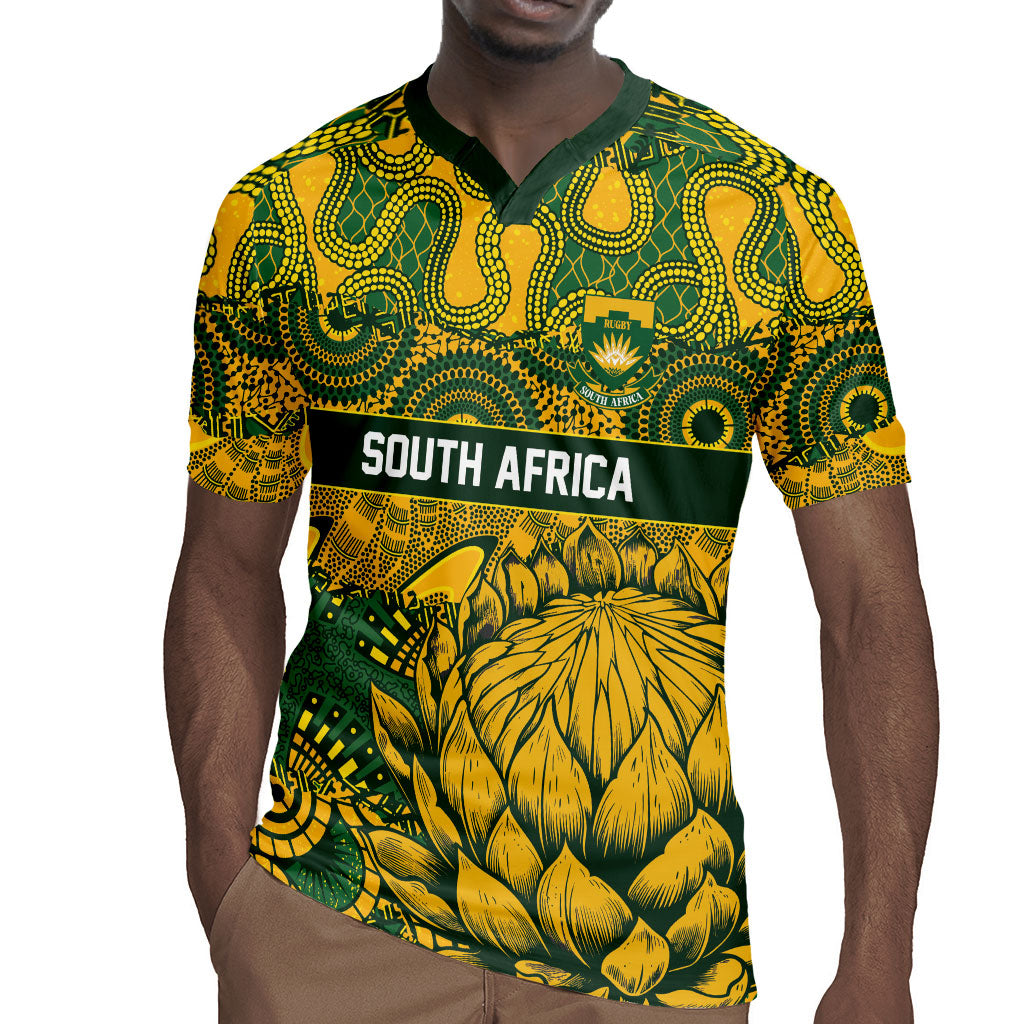 2026 Autumn Rugby Nations South Africa Custom Rugby Jersey Indigenous Tribal Patchwork Motif