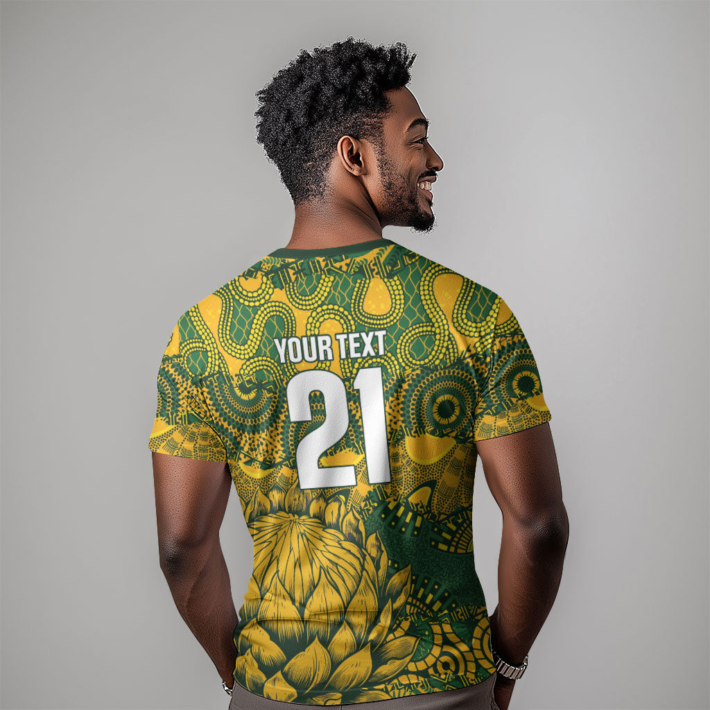 2026 Autumn Rugby Nations South Africa Custom T shirt Indigenous Tribal Patchwork Motif
