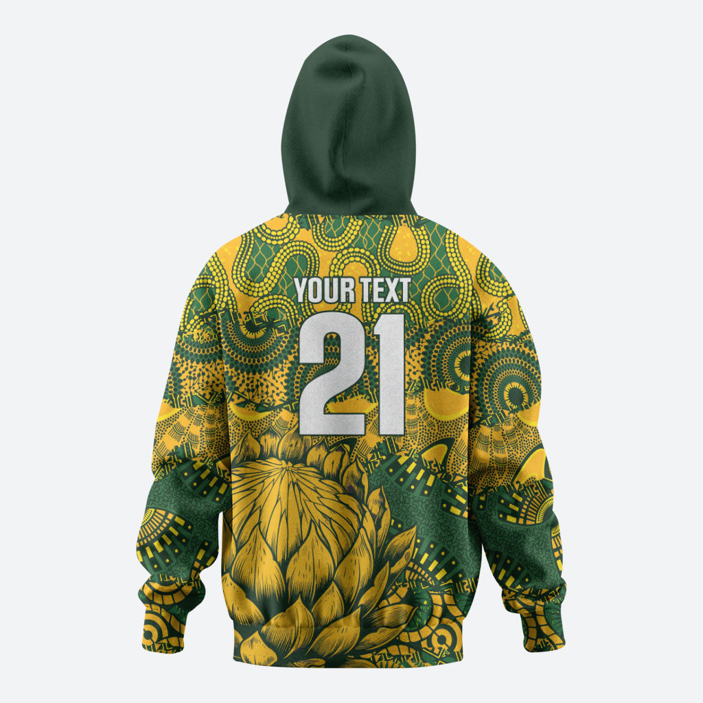 2026 Autumn Rugby Nations South Africa Custom Zip Hoodie Indigenous Tribal Patchwork Motif