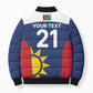 Custom Namibia Cricket Spirit 2026 Bomber Puffer Jacket World T20 Edition