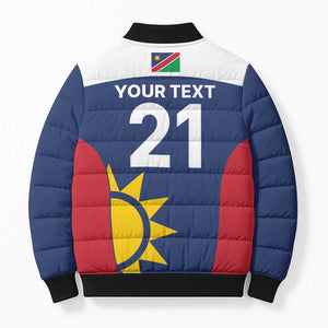 Custom Namibia Cricket Spirit 2026 Bomber Puffer Jacket World T20 Edition