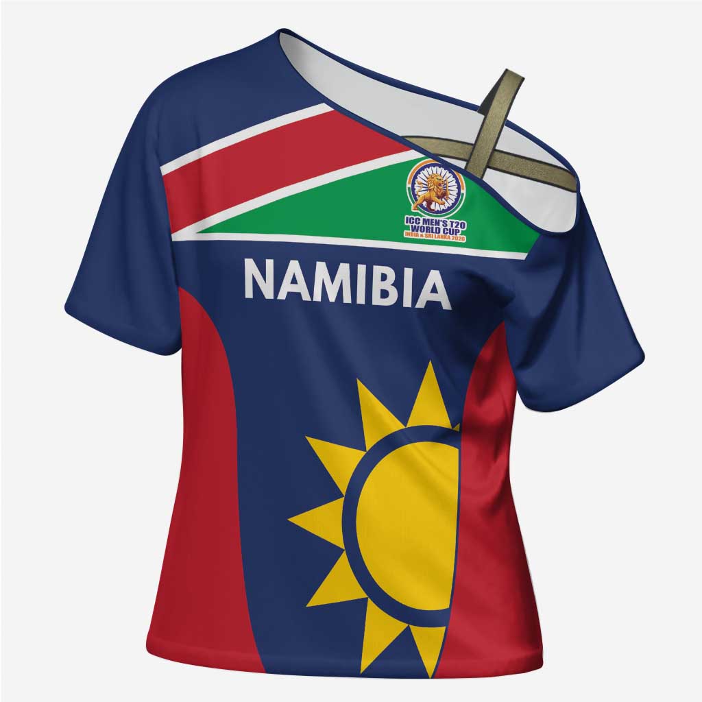 Custom Namibia Cricket Spirit 2026 Cross Shoulder Shirt World T20 Edition