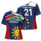 Custom Namibia Cricket Spirit 2026 Cross Shoulder Shirt World T20 Edition