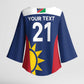 Custom Namibia Cricket Spirit 2026 Kimono Sleeve Blouse World T20 Edition