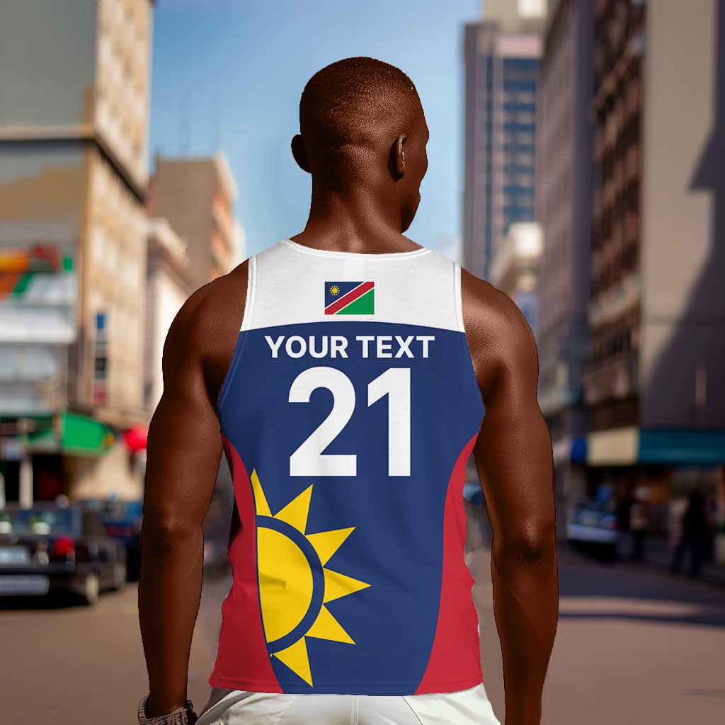 Custom Namibia Cricket Spirit 2026 Men Tank Top World T20 Edition - African Pride
