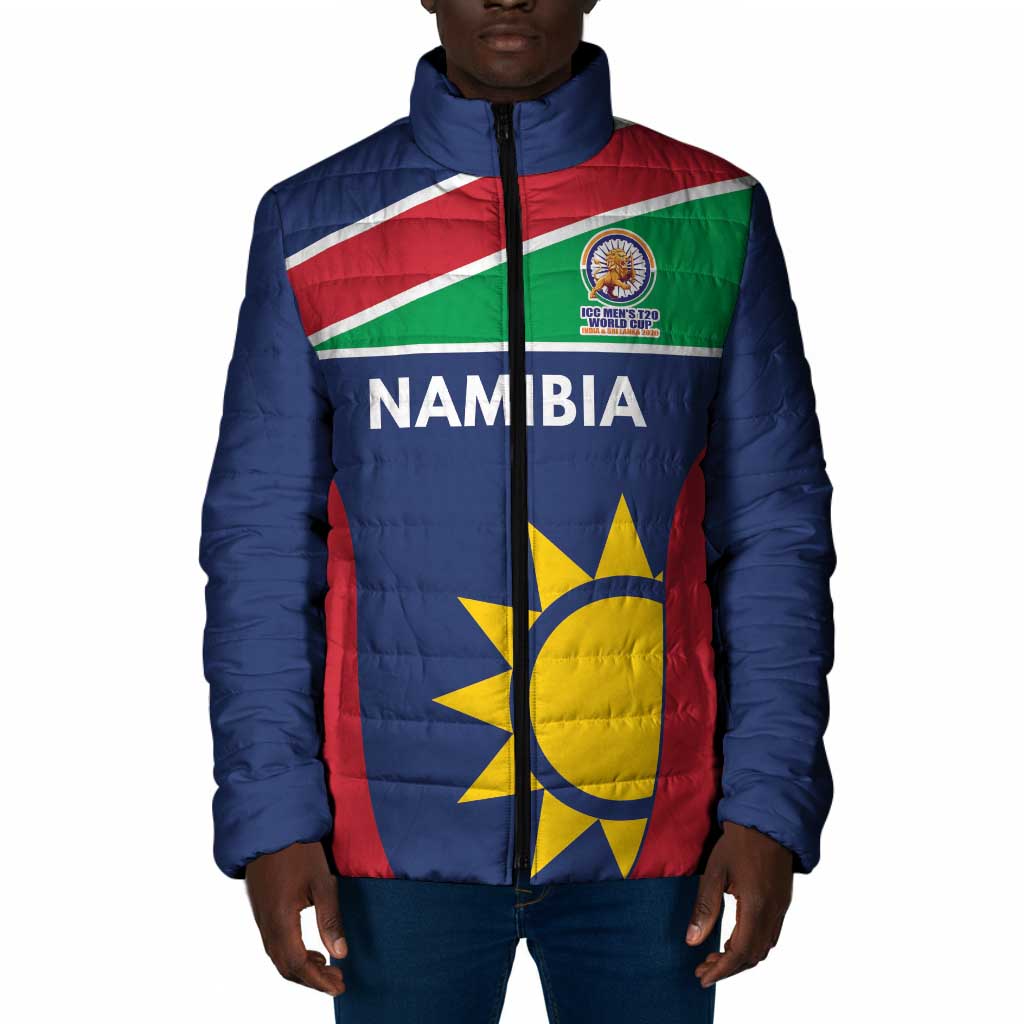 Custom Namibia Cricket Spirit 2026 Padded Jacket World T20 Edition