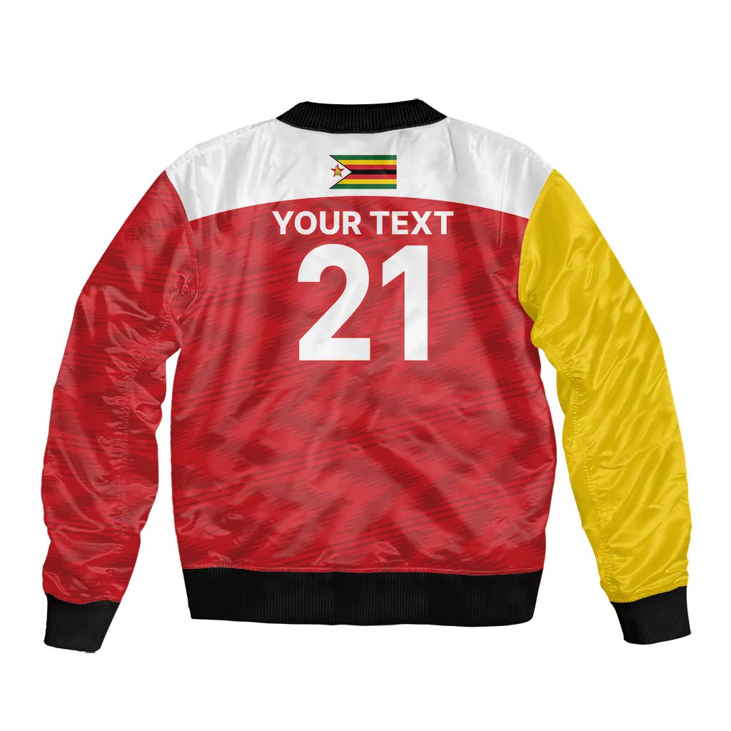 Custom Zimbabwe Cricket Spirit 2026 Bomber Jacket World T20 Edition - African Pride