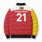 Custom Zimbabwe Cricket Spirit 2026 Bomber Puffer Jacket World T20 Edition