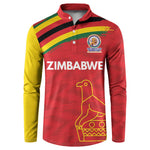 Custom Zimbabwe Cricket Spirit 2026 Button Sweatshirt World T20 Edition