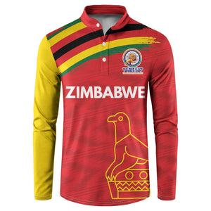 Custom Zimbabwe Cricket Spirit 2026 Button Sweatshirt World T20 Edition