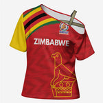 Custom Zimbabwe Cricket Spirit 2026 Cross Shoulder Shirt World T20 Edition