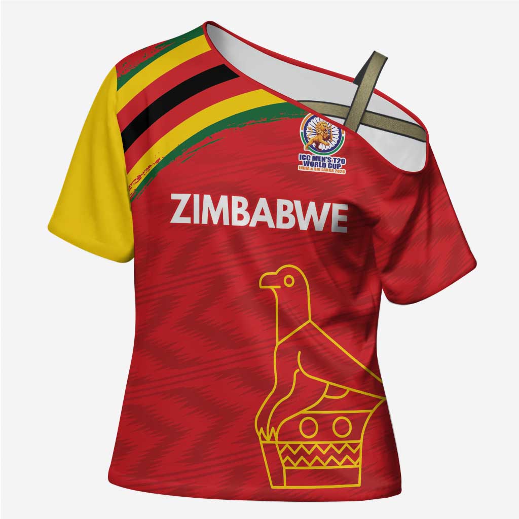 Custom Zimbabwe Cricket Spirit 2026 Cross Shoulder Shirt World T20 Edition
