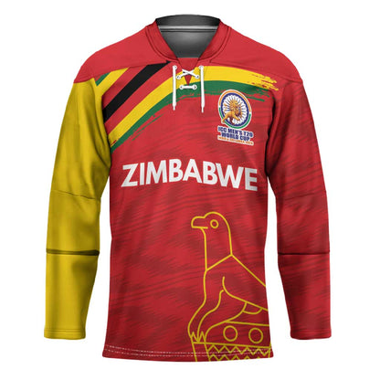 Custom Zimbabwe Cricket Spirit 2026 Hockey Jersey World T20 Edition