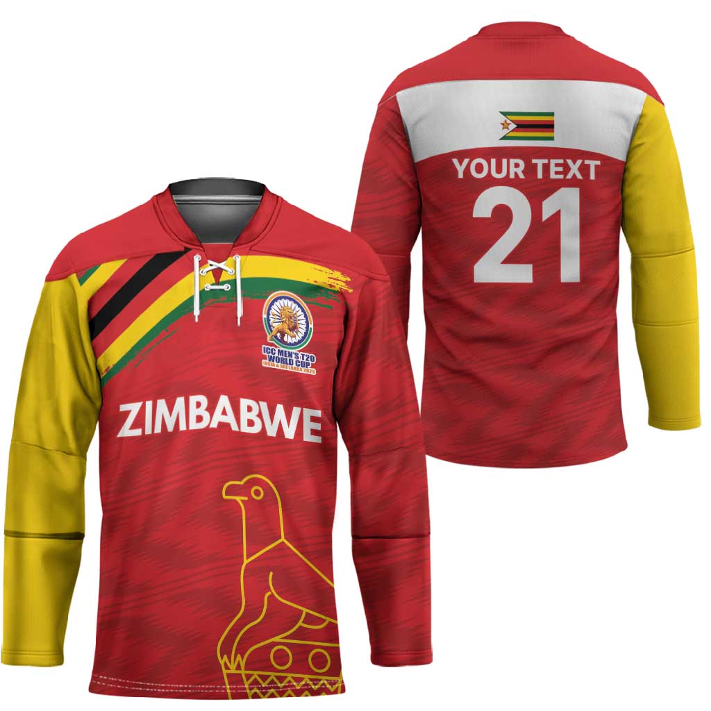 Custom Zimbabwe Cricket Spirit 2026 Hockey Jersey World T20 Edition