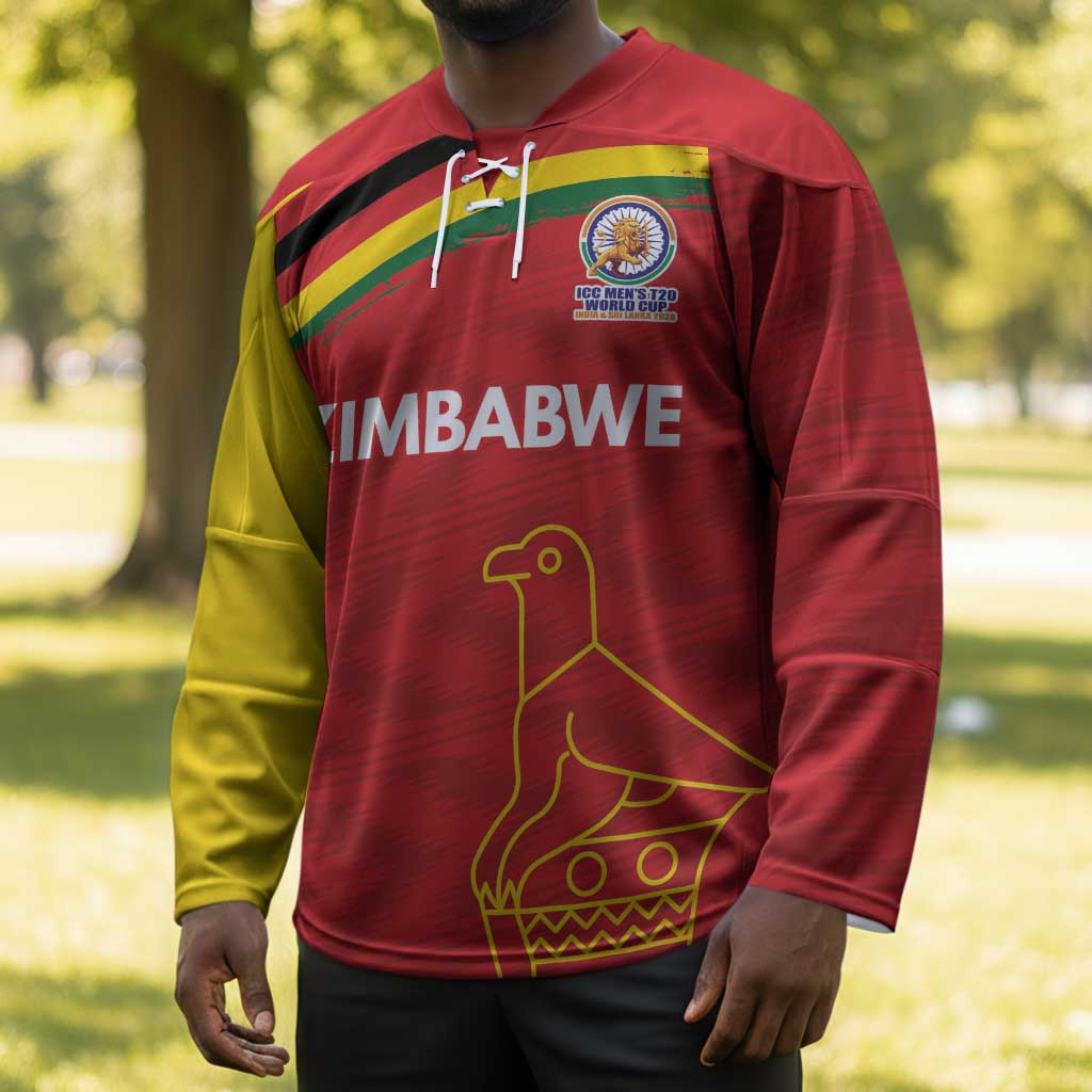 Custom Zimbabwe Cricket Spirit 2026 Hockey Jersey World T20 Edition