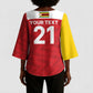 Custom Zimbabwe Cricket Spirit 2026 Kimono Sleeve Blouse World T20 Edition