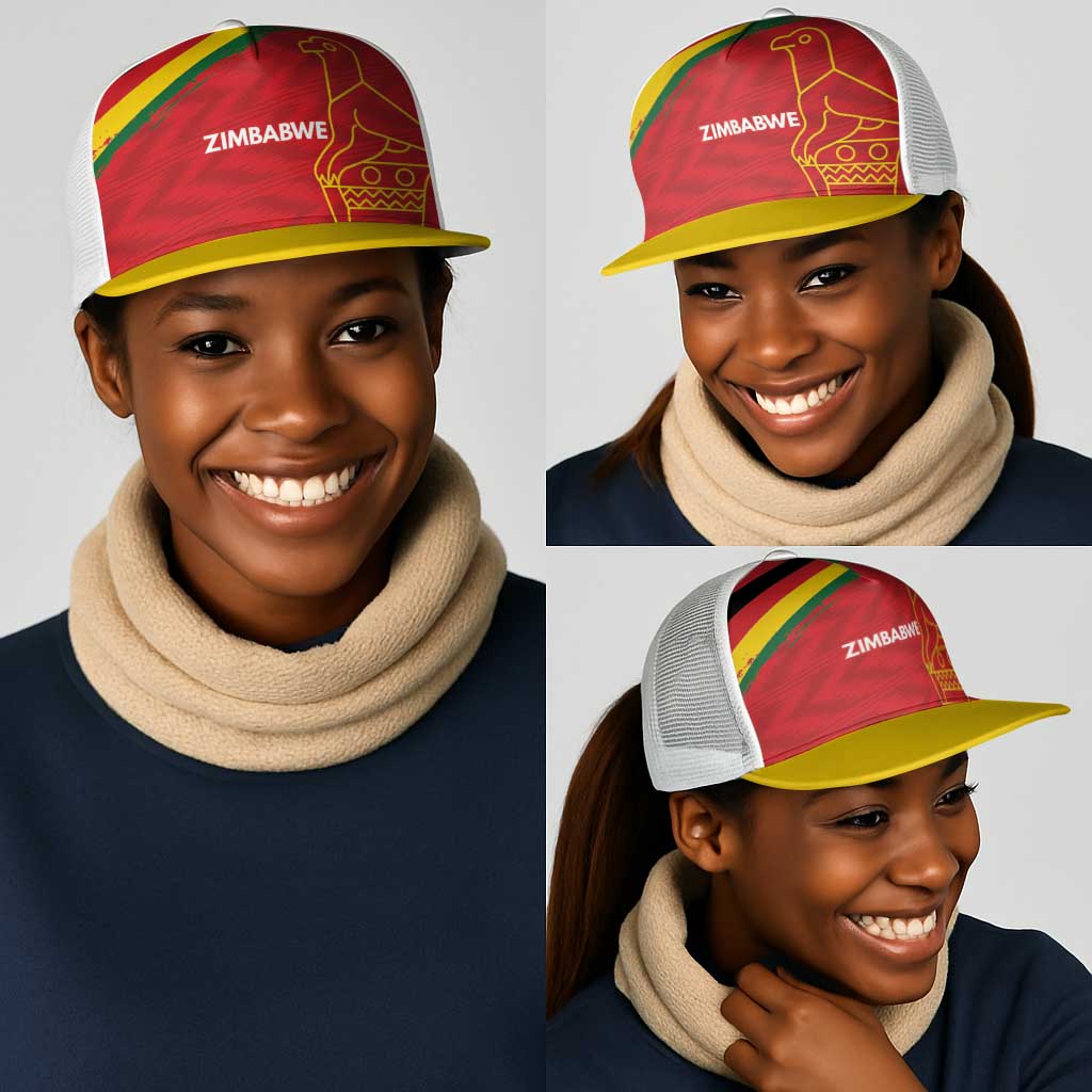 Zimbabwe Cricket Spirit 2026 Mesh Trucker Cap World T20 Edition - African Pride