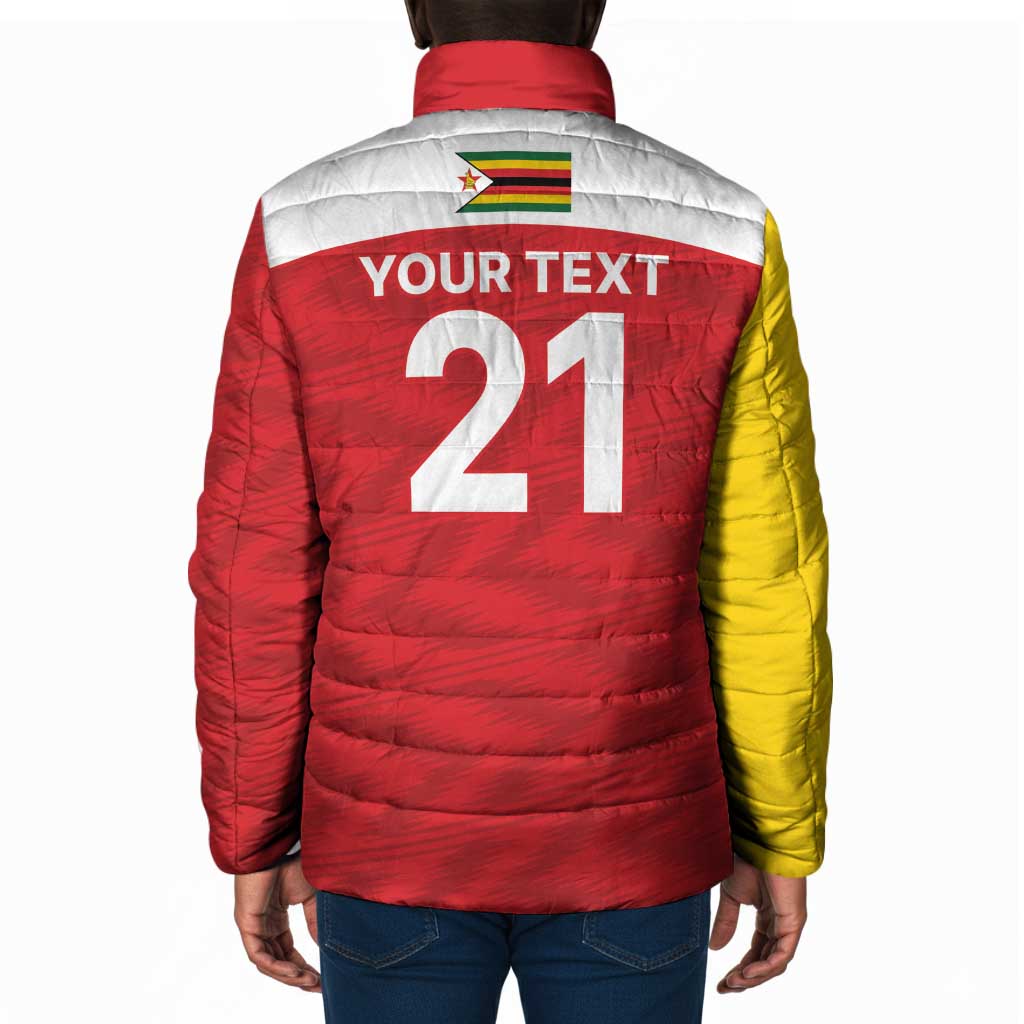 Custom Zimbabwe Cricket Spirit 2026 Padded Jacket World T20 Edition