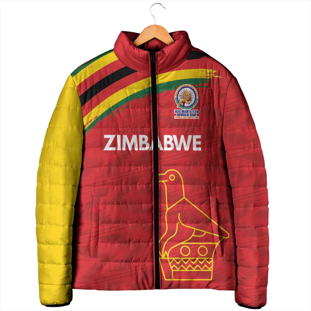 Custom Zimbabwe Cricket Spirit 2026 Padded Jacket World T20 Edition