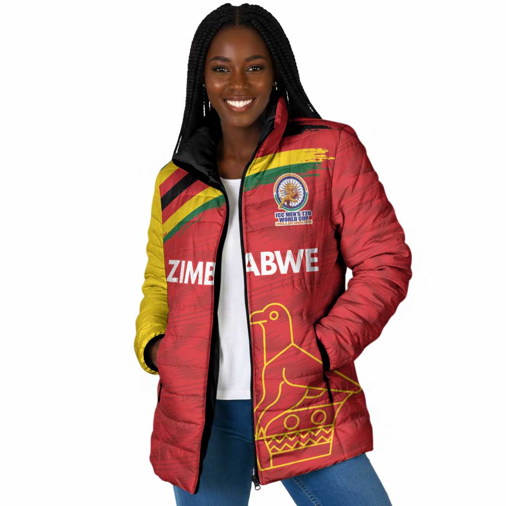 Custom Zimbabwe Cricket Spirit 2026 Padded Jacket World T20 Edition