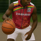 Custom Zimbabwe Cricket Spirit 2026 Sleeveless Zip Hoodie World T20 Edition - African Pride