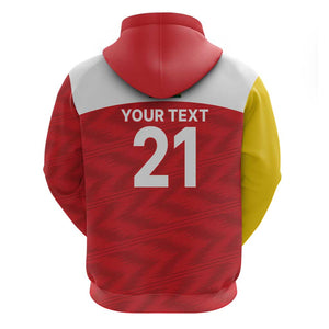 Custom Zimbabwe Cricket Spirit 2026 Zip Hoodie World T20 Edition - African Pride