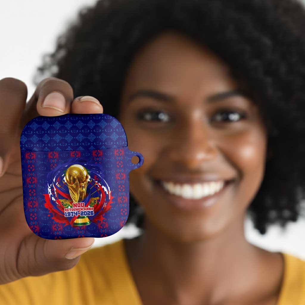 Haiti Grenadye Alaso AirPods Case Blue Nou Retounen Anko 1974-2026 - African Pride