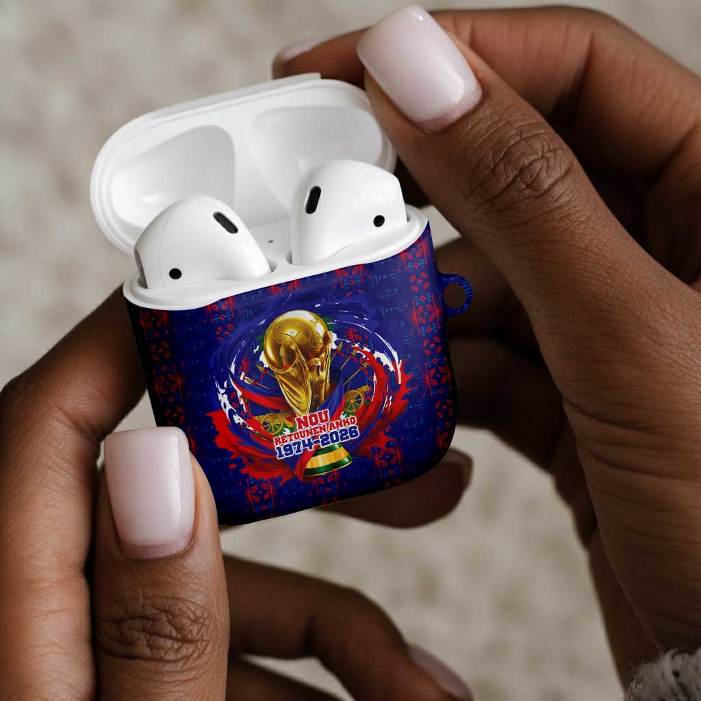 Haiti Grenadye Alaso AirPods Case Blue Nou Retounen Anko 1974-2026 - African Pride
