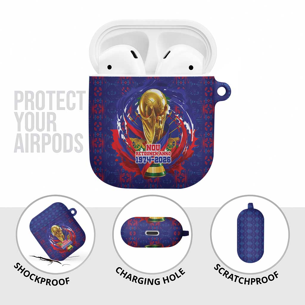 Haiti Grenadye Alaso AirPods Case Blue Nou Retounen Anko 1974-2026 - African Pride