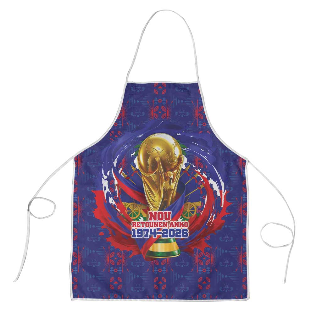 Haiti Grenadye Alaso Apron Blue Nou Retounen Anko 1974-2026 - African Pride