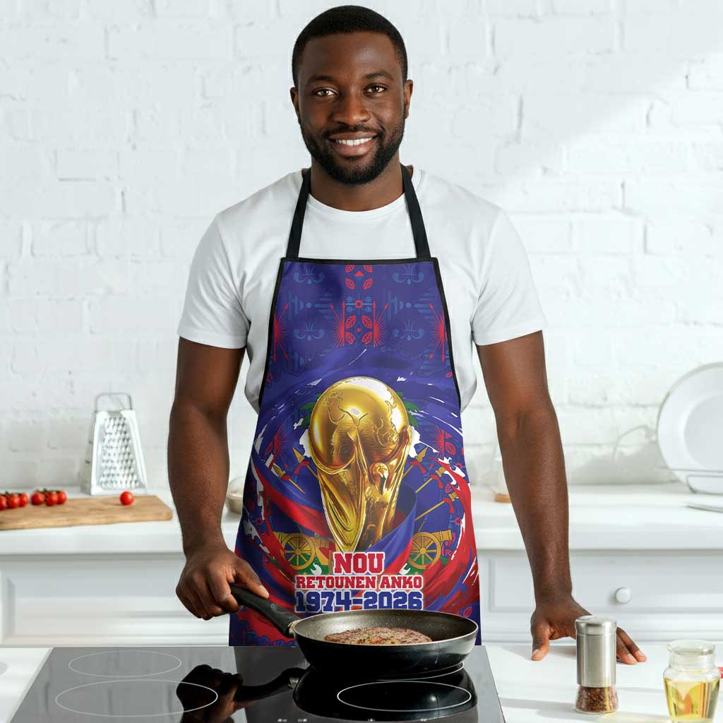Haiti Grenadye Alaso Apron Blue Nou Retounen Anko 1974-2026 - African Pride