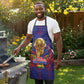 Haiti Grenadye Alaso Apron Blue Nou Retounen Anko 1974-2026 - African Pride