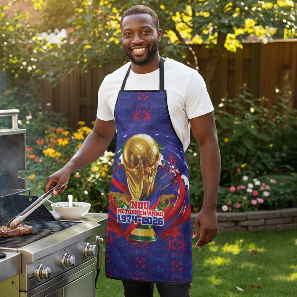 Haiti Grenadye Alaso Apron Blue Nou Retounen Anko 1974-2026 - African Pride