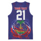 Custom Haiti Grenadye Alaso Basketball Jersey Blue Nou Retounen Anko 1974-2026 - African Pride