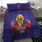 Haiti Grenadye Alaso Bedding Set Blue Nou Retounen Anko 1974-2026 - African Pride