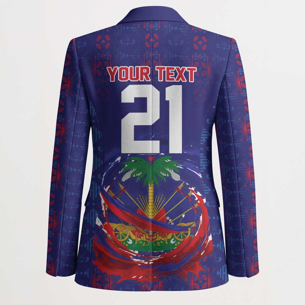 Custom Haiti Grenadye Alaso Blazer Blue Nou Retounen Anko 1974-2026 - African Pride
