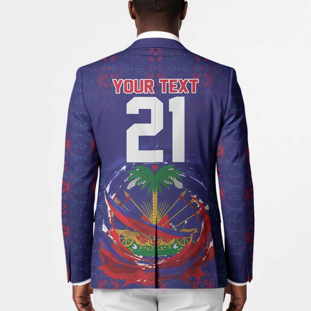 Custom Haiti Grenadye Alaso Blazer Blue Nou Retounen Anko 1974-2026 - African Pride