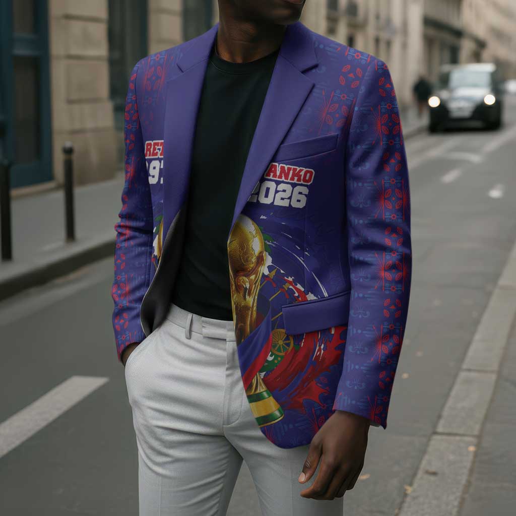 Custom Haiti Grenadye Alaso Blazer Blue Nou Retounen Anko 1974-2026 - African Pride