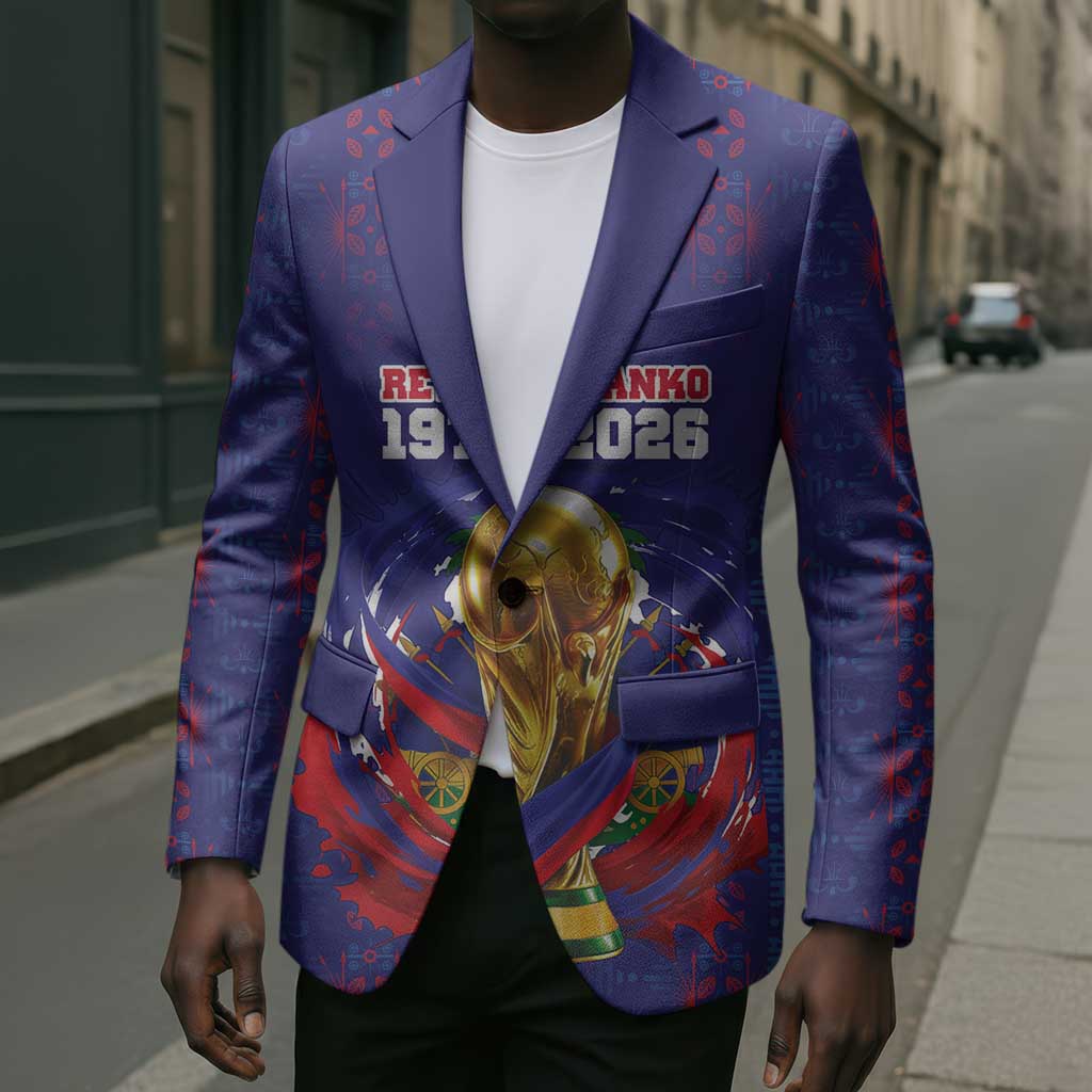 Custom Haiti Grenadye Alaso Blazer Blue Nou Retounen Anko 1974-2026 - African Pride