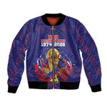 Custom Haiti Grenadye Alaso Bomber Jacket Blue Nou Retounen Anko 1974-2026 - African Pride