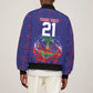Custom Haiti Grenadye Alaso Bomber Jacket Blue Nou Retounen Anko 1974-2026 - African Pride