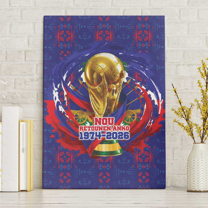 Haiti Grenadye Alaso Canvas Wall Art Blue Nou Retounen Anko 1974-2026 - African Pride