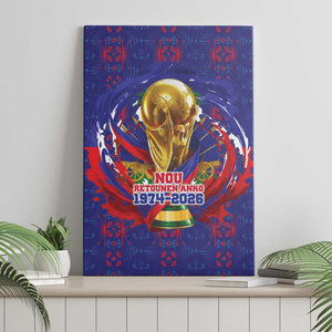 Haiti Grenadye Alaso Canvas Wall Art Blue Nou Retounen Anko 1974-2026 - African Pride