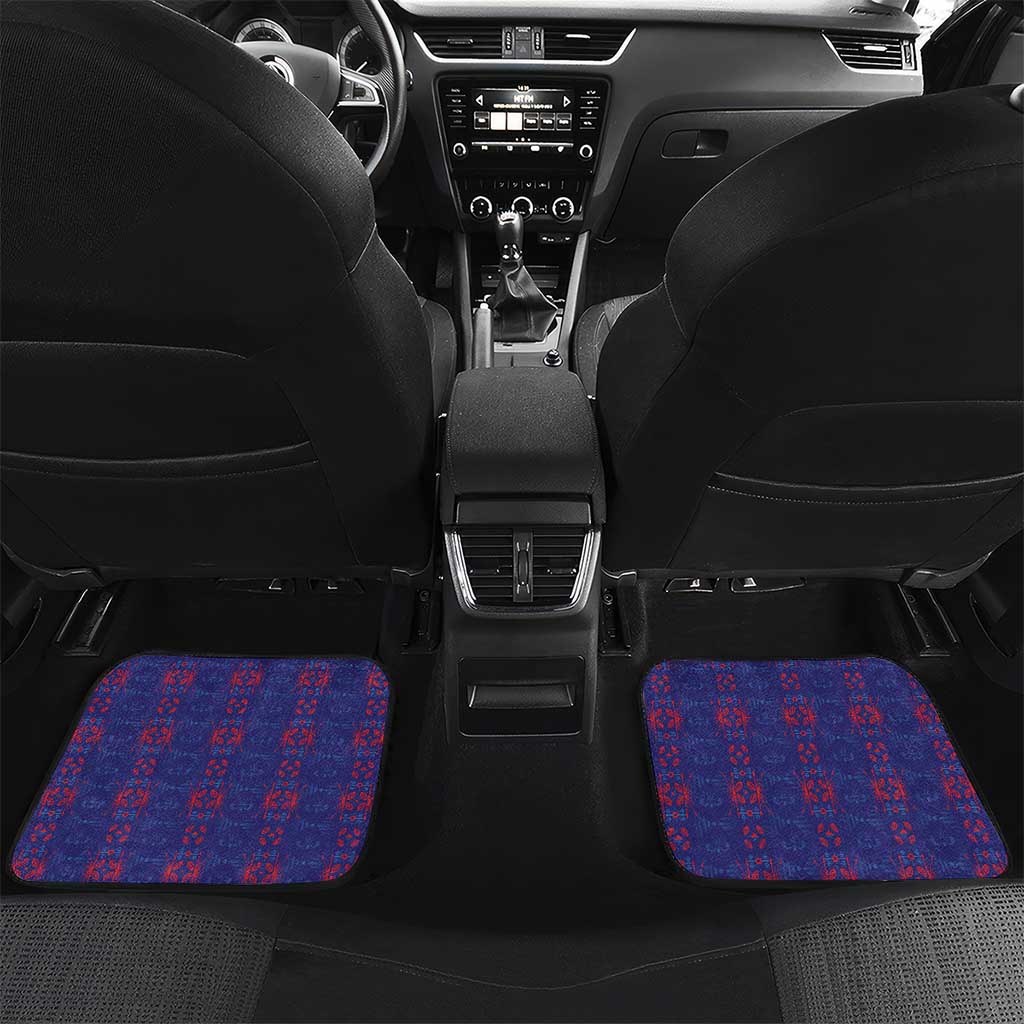 Custom Haiti Grenadye Alaso Car Mats Blue Nou Retounen Anko 1974-2026 - African Pride