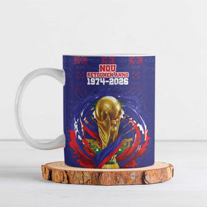Custom Haiti Grenadye Alaso Ceramic Mug Blue Nou Retounen Anko 1974-2026 - African Pride
