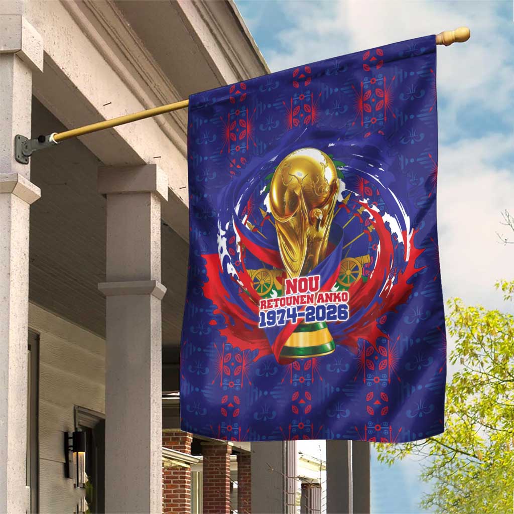 Haiti Grenadye Alaso Garden Flag Blue Nou Retounen Anko 1974-2026 - African Pride