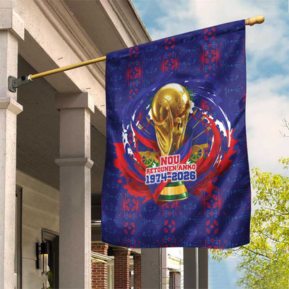 Haiti Grenadye Alaso Garden Flag Blue Nou Retounen Anko 1974-2026 - African Pride